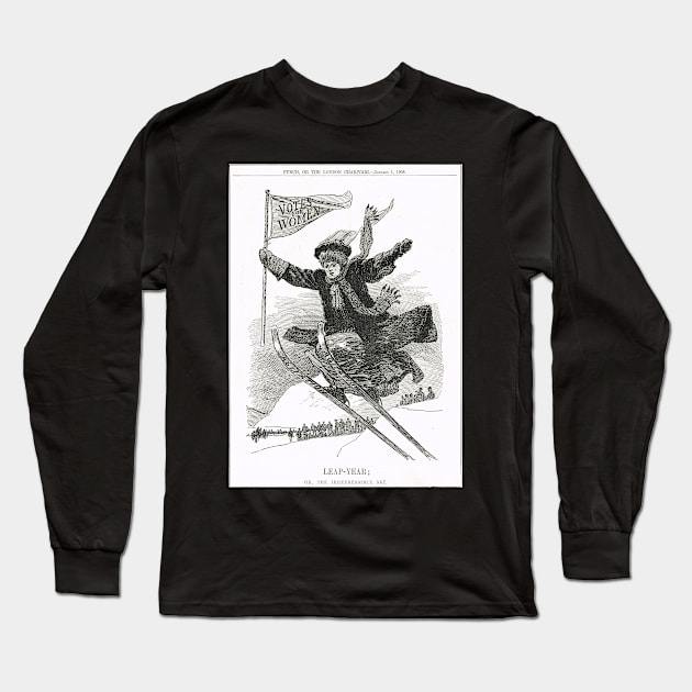 Votes for Women Punch cartoon 1908 Long Sleeve T-Shirt by artfromthepast